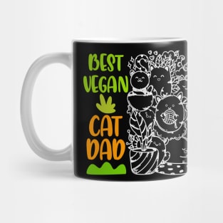 Best Vegan Cat Dad Mug